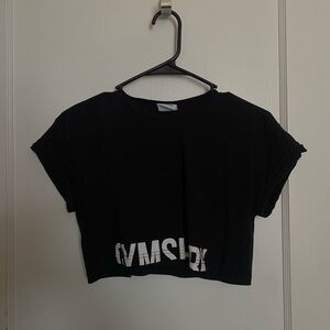 Gymshark black crop top size small